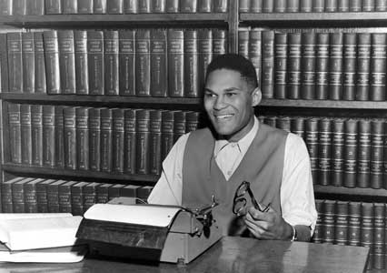 Carl Maxey as a law student at Gonzaga Law School